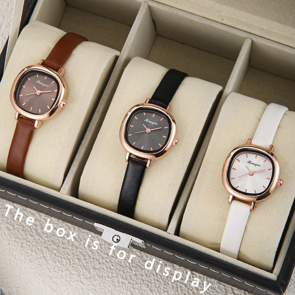 Minimalistische Damen-Quarzuhr mit verstellbarem Lederarmband für den lässigen Alltagsgebrauch