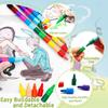 15 Pcs Stacking Crayons 12 Colors Buildable Crayons Set Colorful Drawing Crayons Party Favors DIY Rainbow Painting Pencils for School Office Birthday