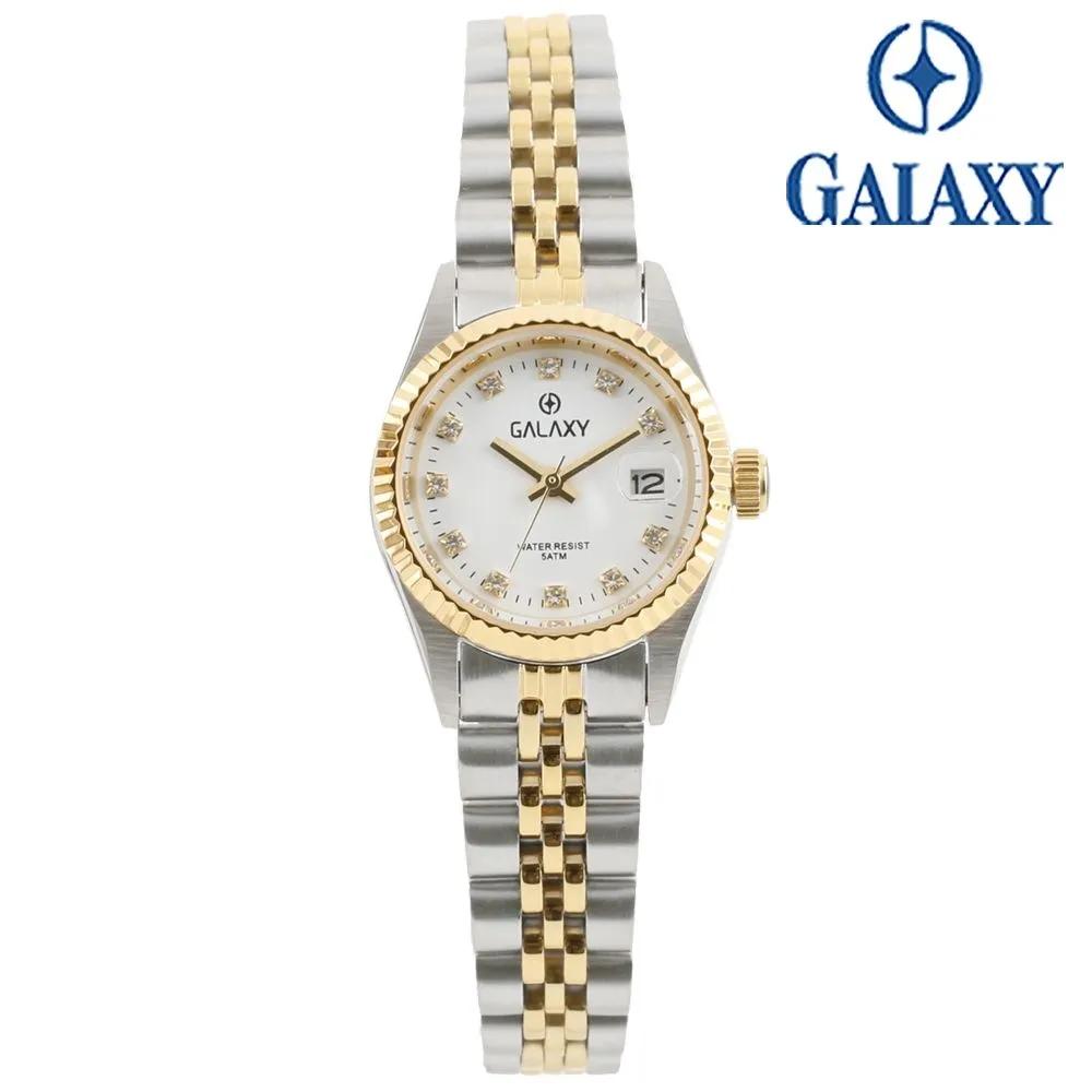 Galaxy 50M Wasserdichte Herren-/Damen-Paar-Armbanduhr QT7013MG/QT7013FG
