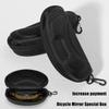 Portable EVA Glasses Case With Carabiner Hook Black Sunglasses Hard Case Zipper Eyeglasses Protector Box Holder