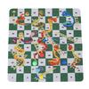 Snakes and Ladders Board Game Set 35cm Rubber Portable Board Game Set for Home Travel Picnic