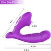 Clitoral Sucking G Spot Dildo Vibrator with 10 Powerful Modes Clit Sucker Rechargeable Clitoris Stimulator Sex Toys for Women