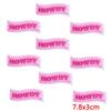10PCS Wholesale Pink Bow Crown Lips Embroidery Patches For Clothing DIY Thermoadhesive Patches On Clothes Iron On Patch Backpack