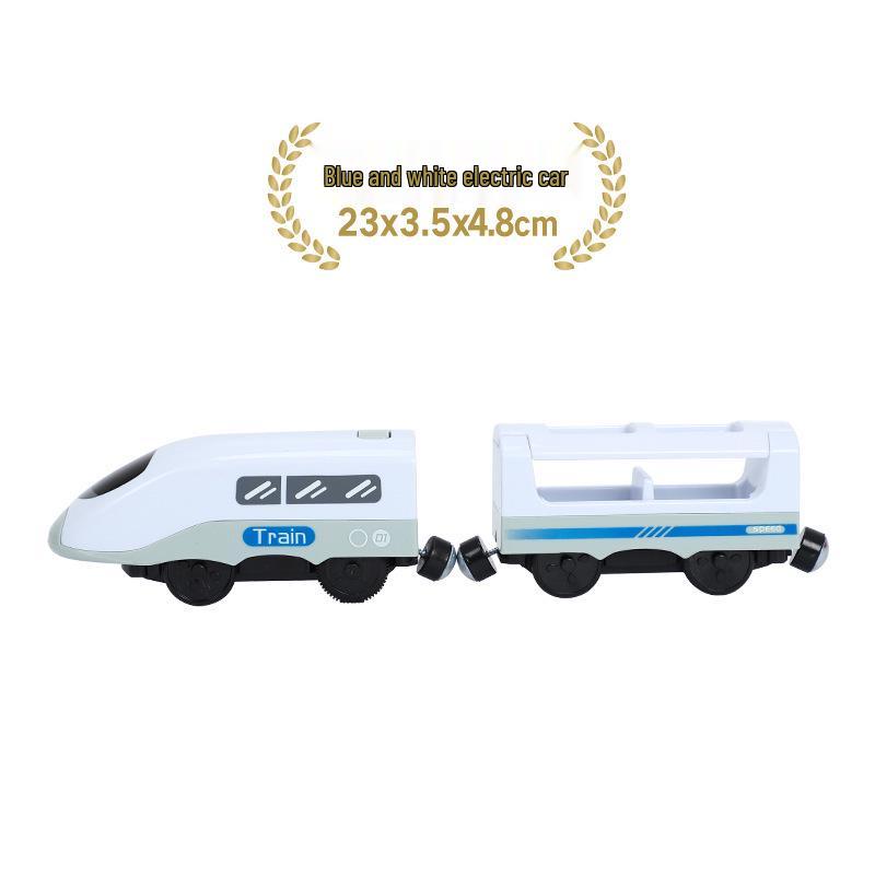 Magnetic Electric Train Engine Toy for Kids - Compatible with All Wooden Tracks