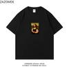ZAZOMDE Vintage Humor Modified Portrait Graphic Tshirt Unisex Soft Cotton Loose Short Sleeve Aesthetic Daily Casual Basic Tops