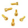 6PCS Black Golden Silver Bridge Saddle Screws Metal Guitar Mounting Screws  Electric Guitar