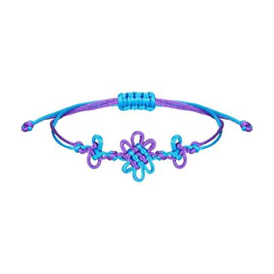 Pulseira de Amizade Colorida Tecida à Mão com Nó Ajustável para Mulheres
