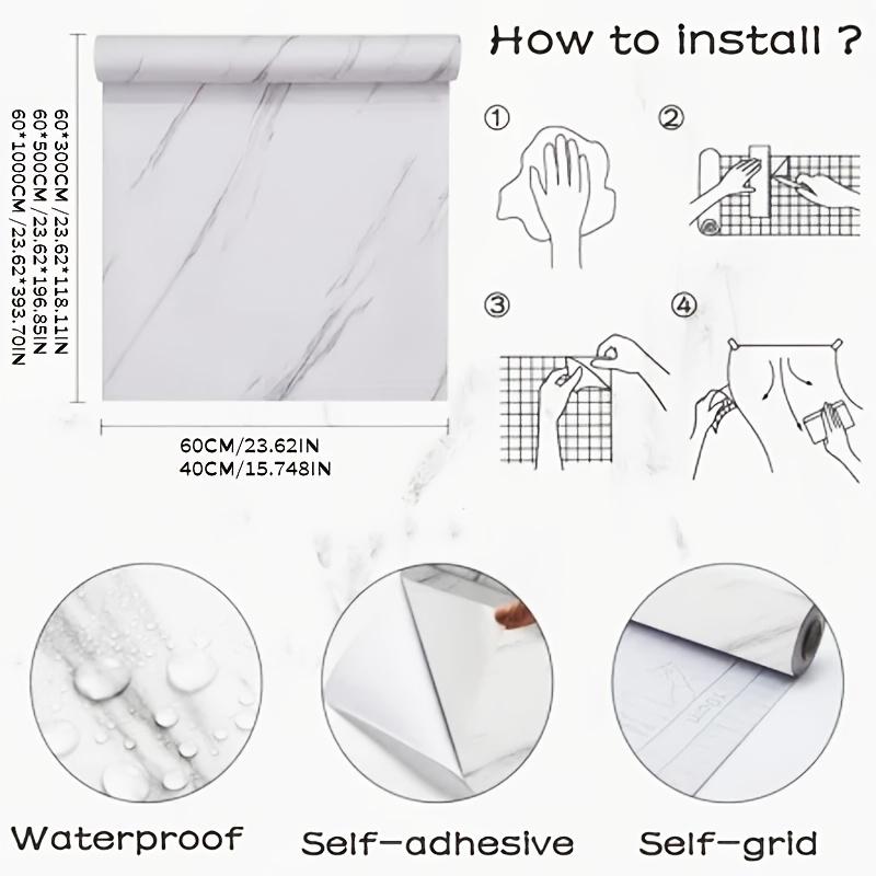 Selbstklebende Wandaufkleber und Wandbilder, Wasserdichte Keramik-ähnliche Oberfläche, Geeignet für Heimdekoration, Wohnzimmer, Küche, Wände und Badezimmer.