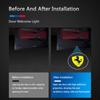 F-Ferrari-F Emblem 2PCS Car Door Welcome Light For Ferrari GTO 288 812 Stradale Roma Spider SF90 F430 Enzo LED HD Projector Lamp