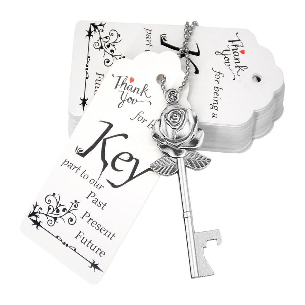 50 st Vintage Nyckel Flasköppnare Set Bröllopsgåvor Med Nyckel Flasköppnare Personliga Fest Bröllopsgåvor Set Festgåvor