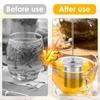 2/4Pcs Stainless Tea Filter Loose Tea Drainer Anti-Scald Multi-Purpose Coffee Tea Strainer Teaware Home Kitchen Accessories