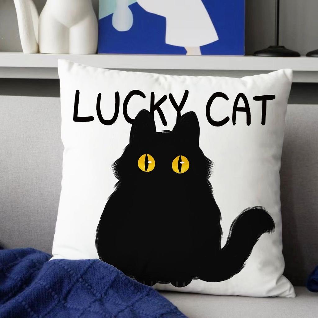 Ins Nordic Geometry Black and White Pillowcase Light Luxury Home Sofa Cushion Cover Living Room Bedroom Pillow Cover