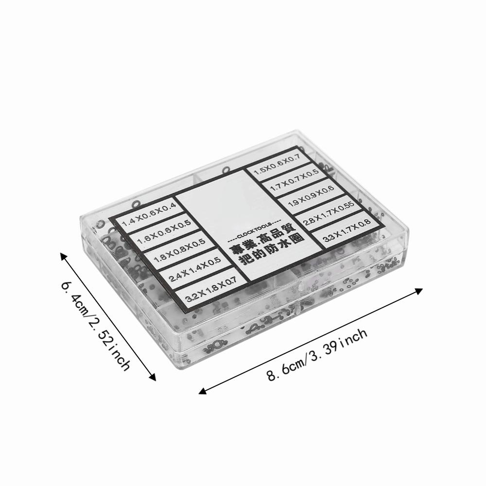 Black Watch Waterproof Seals 8.6*6.4cm Watch Repair Tools Waterproof O Ring Kit For Watchmakers