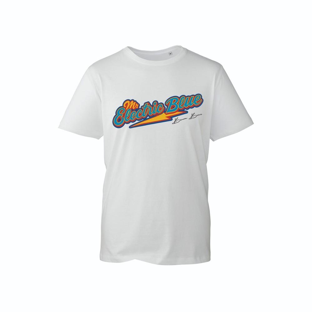 Mr Electric Blue TShirt Retro Music Graphic Tee Band Inspired Unisex Tee Top S