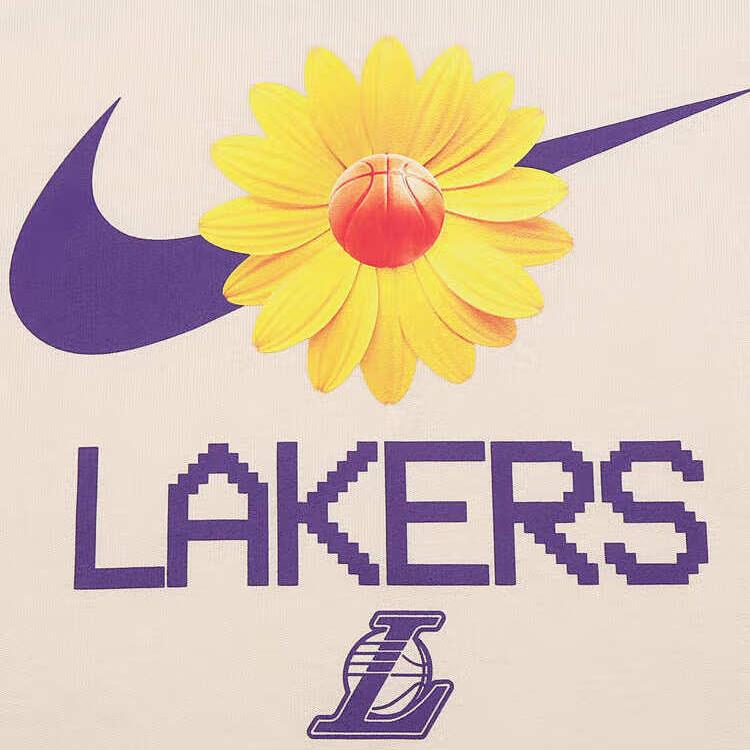 New Nike Los Angeles Lakers Courtside Women's Nike Nba Boxy T Shirt HQ1409-901