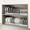 Carbon Steel Dish Drain Rack Adjustable Pot Lid Organizer Practical Kitchen Utensils Rack  Pantry