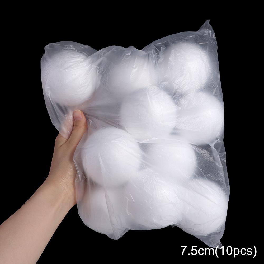 DIY Supplies Mini Foam Balls Polystyrene Round Christmas Balls White Christmas Ornaments Modelling