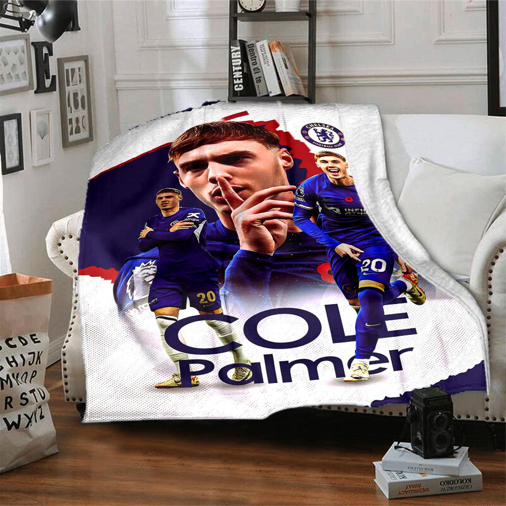 Chelsea Fc Football Player Blanket Ultra-Soft Great for Bed Chair Picnics Four Seasons Multipurpose Modern Birthday Christmas Gift Blanket