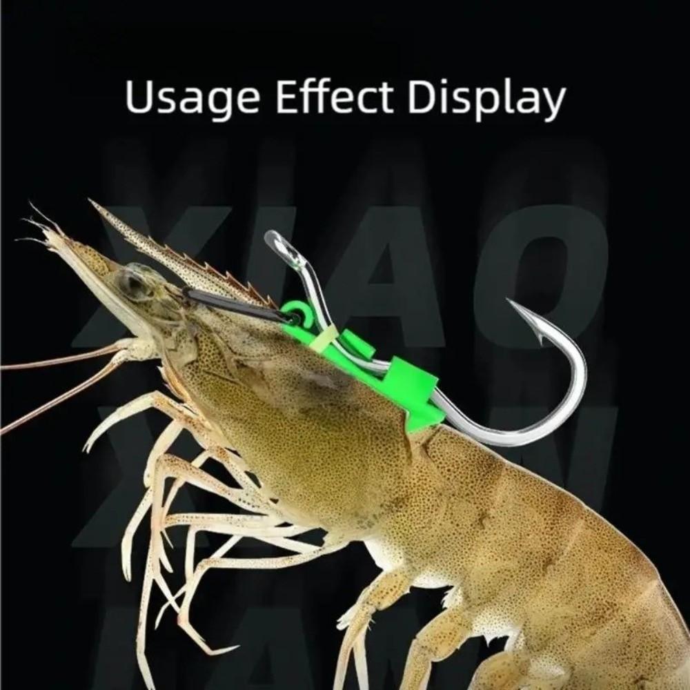 5Pcs Sharp Barbed Luminous Live Shrimp Hooks Anti-entanglement Fishing Hooks String Hook  for Shrimp