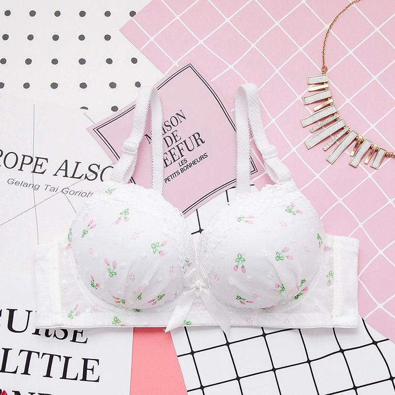 

Бездротові бюстгальтери Push Up для жінок Сексуальна нижня білизна з подушечкою Прості бюстгальтери для дівчат Милий бюстгальтер-слінг 34/75AB