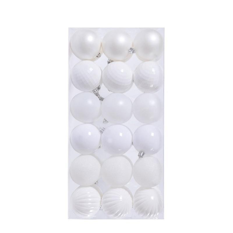 36Piece Set Of Delicate Christmas Balls Ornament For Enhancing Holiday On Tree Window And Door Frames
