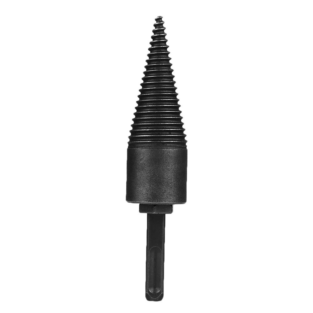 

32/42mm Firewood Splitter Drill Bits Round/Square/Hex Shank Cutting Wood Splitter High Speed Steel Screw Splitting Cone Auger
