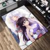 1Pc Inuyasha Print Rug - Home Decoration Carpet For Living Room Bedroom Flooring Computer Chair Area Rug