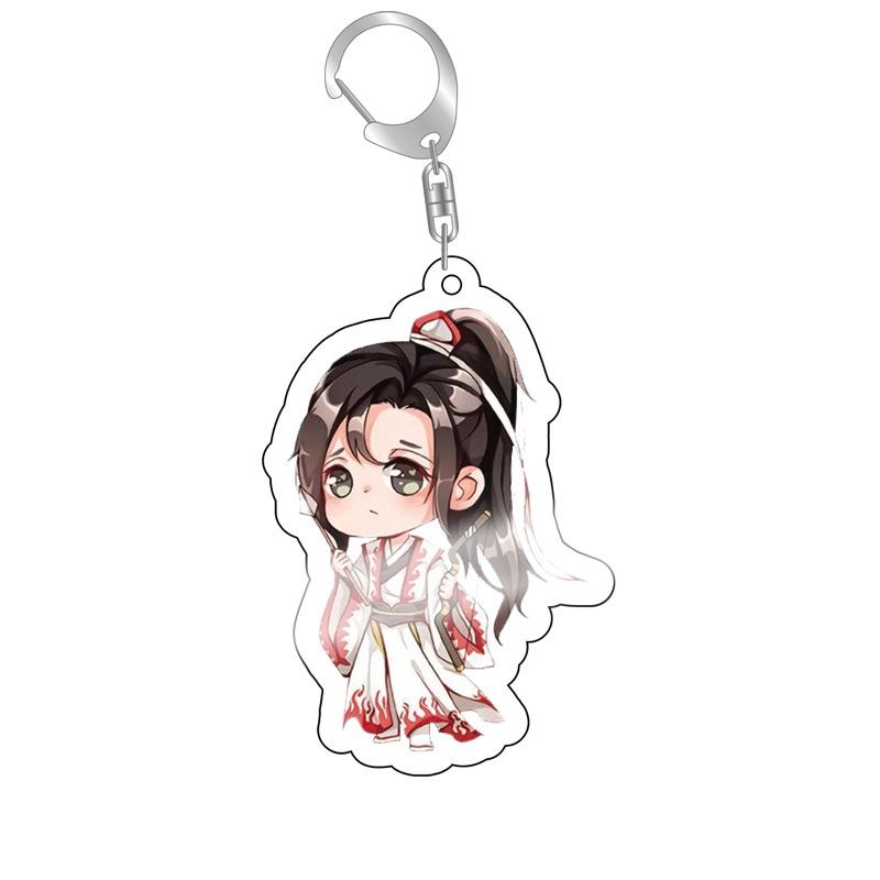 

6CM Grandmaster of Demonic Cultivation Keychain Cosplay Figure Keyring Jewelry Fans Gift Mo Dao Zu Shi Cute Acrylic Key Chain 6 cm