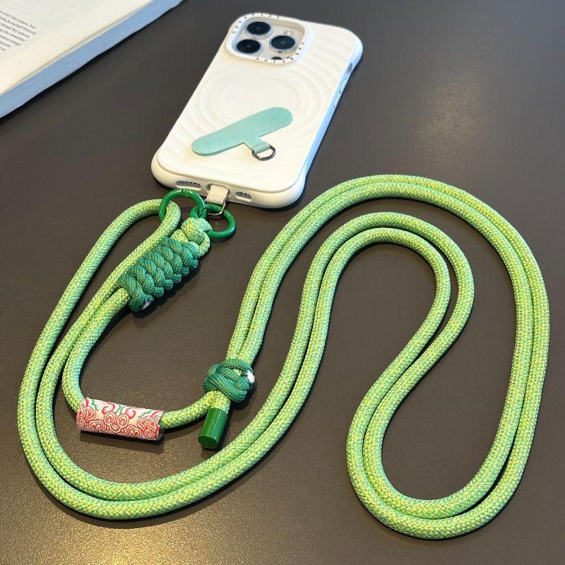 Ins Chinese Style Mobile Phone Lanyard Crossbody Adjustable Strap Couple Cellphone Hanging Decoration Climbing Anti-lost Rope