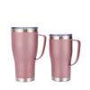 Pure Color Pattern Stainless Steel Thermos Cup Portable Car Thermos Bottle Thermal Insulation Ice Tyrant Cup