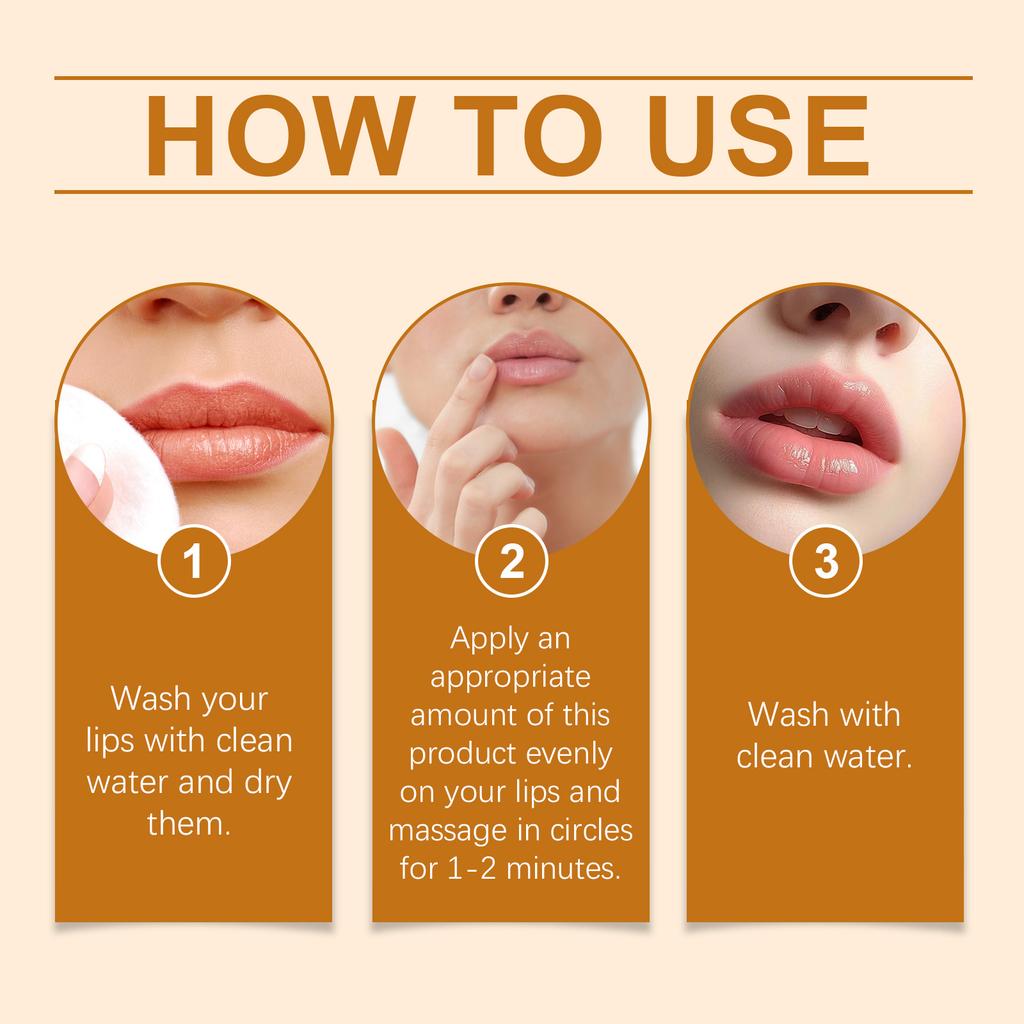 OUHOE Turmeric Lip Scrub: Moisturizes, exfoliates, softens lip skin, and provides lip care