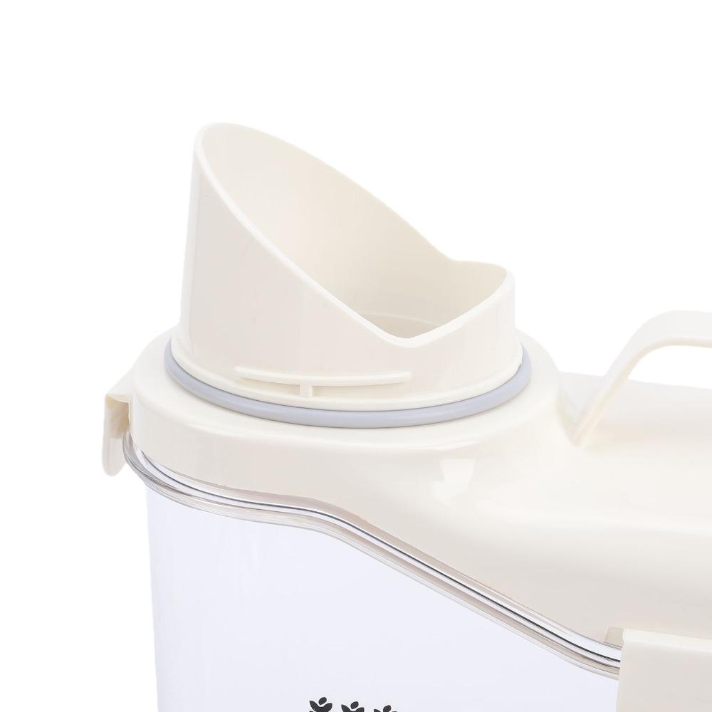 PET Plastic Rice Storage Container 2300ml Pet Food Container Food Storage Canister  For Home