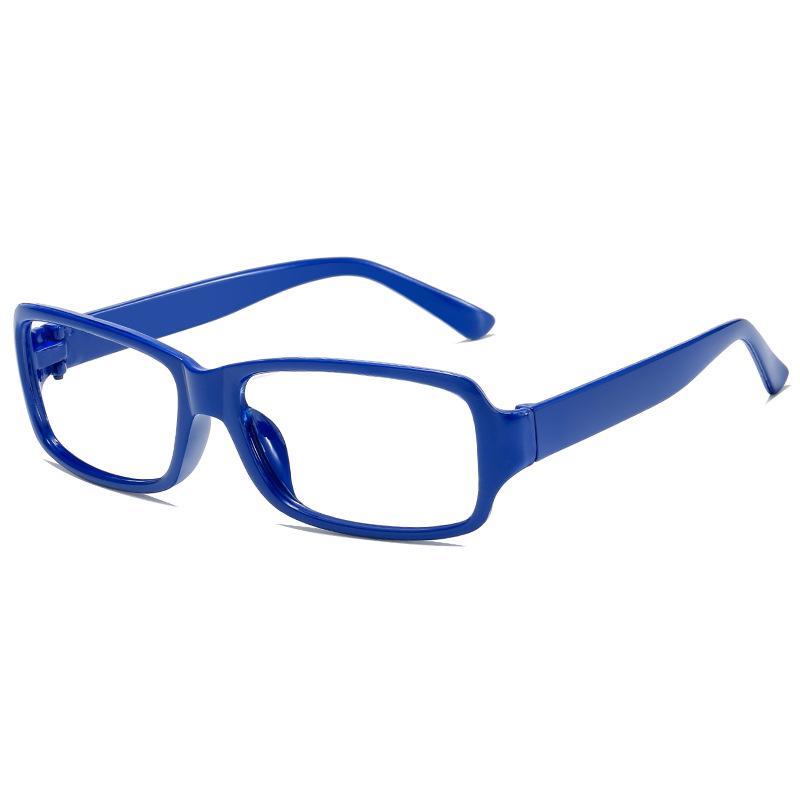 Korean Version of Retro Small Square Glasses Frame Trendy Men and Women Non-mainstream Leopard Print Glasses Frame Classic Fashion Lensless Glasses