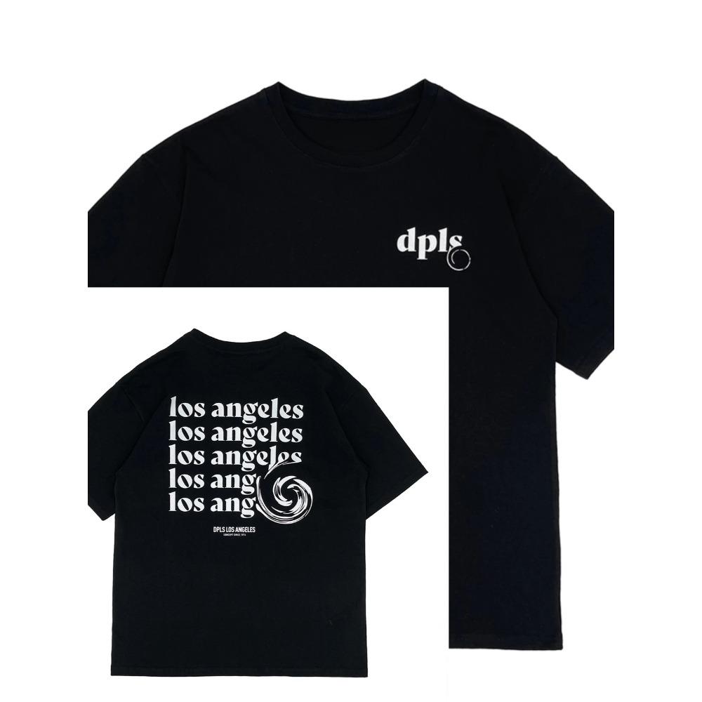 

2025 новый DPLS с Лос-Анджелесом модная футболка летняя свободная с коротким рукавом креативный повседневный принт круглый вырез буква оригинал XXXXXL
