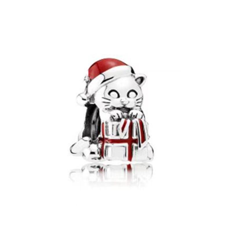 Snowman Sled Santa Claus Christmas Collection Charm Bead Pendant Fit Original European Jewelry Diy Making Unique Gift