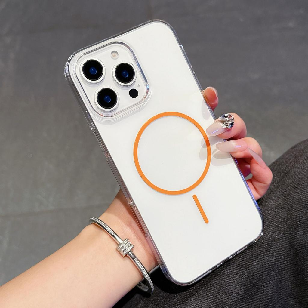 Applicable To IPhone16Promax Mobile Phone Case PC Hard Magnetic Suction Apple 15 Protective Case 14 Ultra-thin