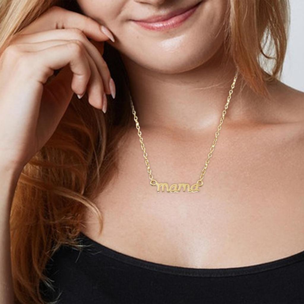 Naszyjnik na Dzień Matki Łańcuszek Biżuteria Mama Wisiorek Prezent dla Matki na Święta