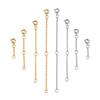 3 strip/set Extension Chain Adjustable Link Chains 4 Size Spring Buckle Necklace Bracelet Chain Extension for Jewelry Making