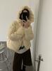 Yu Yan, white duck down thickened ribs down jacket for small women to wear light warm puffs ribs jacket