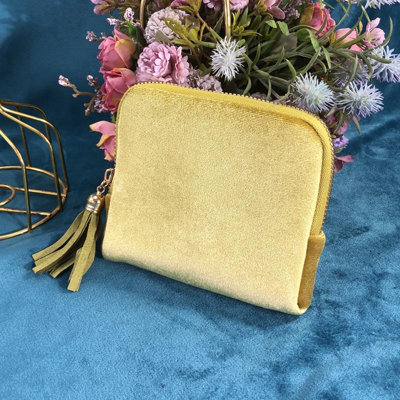 Jewelry Storage Bag With Tassel Pendant Multi Layer Lining Ring Necklace Packaging Large Capacity Travel Bracelet Storage Pouch