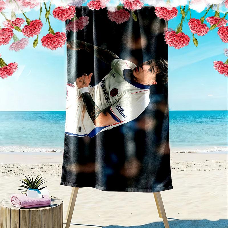 Enzo Art Print Beach Towel, Large Soft Quick Dry Towel for Beach Camping Swimming