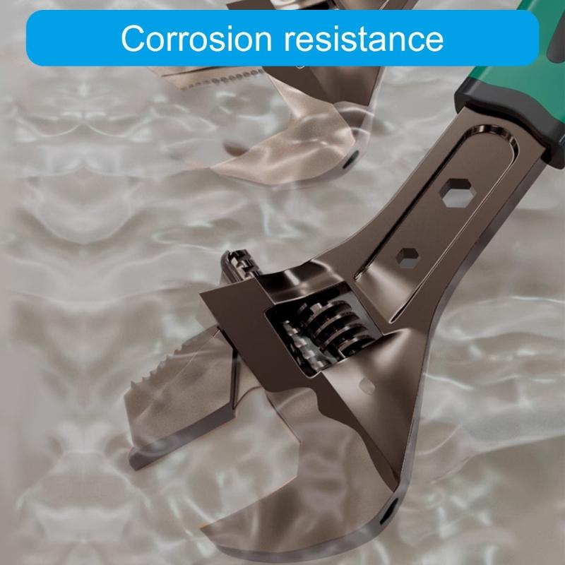Adjustable Wrenches Multifunctional Double Purpose Adjustable Wrenches 8 10 12 15inch Household Open Bathroom Pipe Wrenc