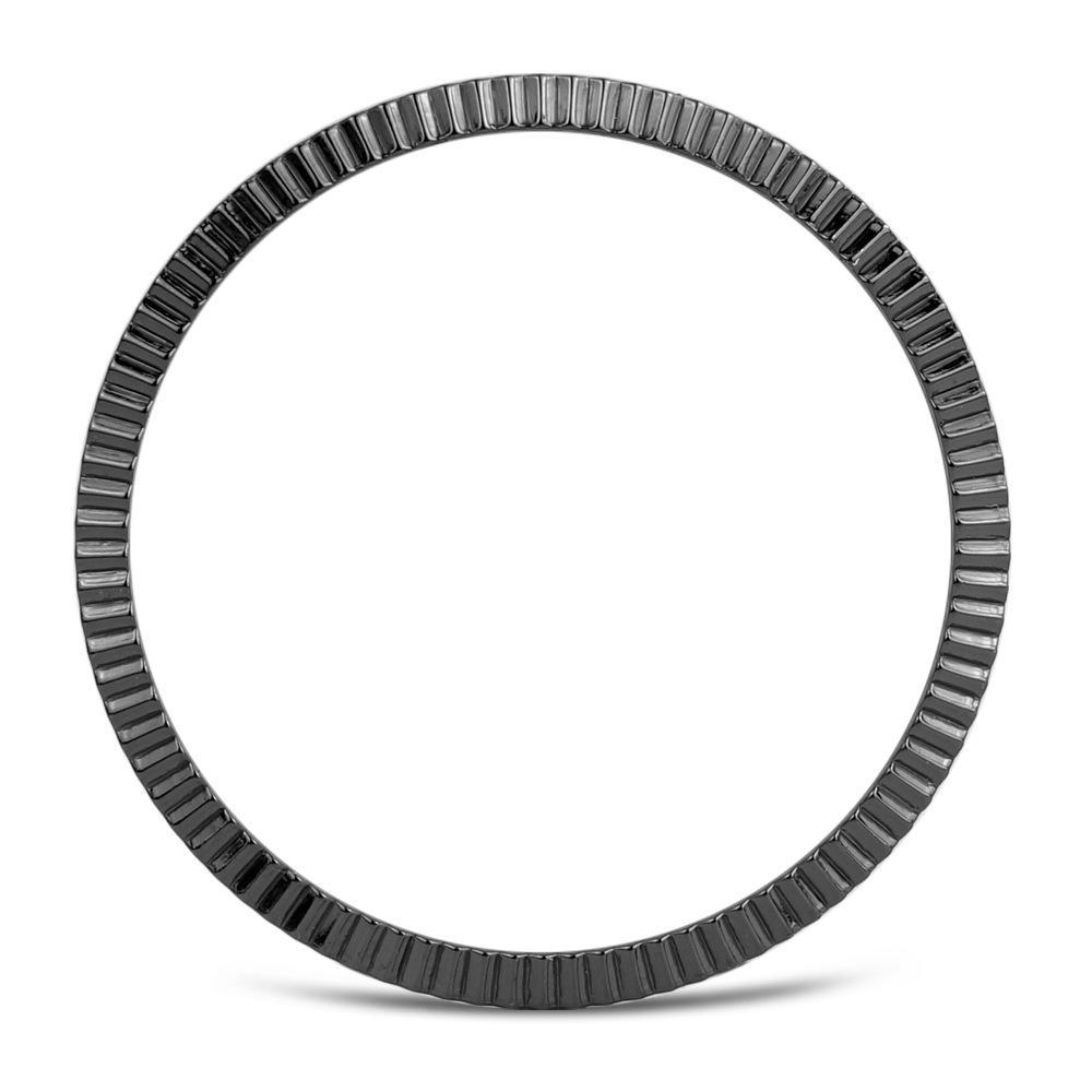

Защитный металлический безель Diamond Twill для Samsung Galaxy Watch 6/5/4 wave pattern bezel, 45mm чёрный