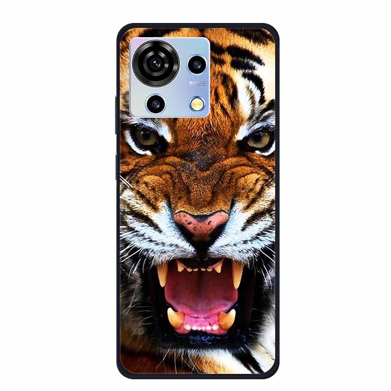 For ZTE V50 Vita Phone Case TPU Soft Back Cover Cartoon Luxury Silicone Phone Cases for ZTE Blade V40 V 40 50 Vita Animal Funda