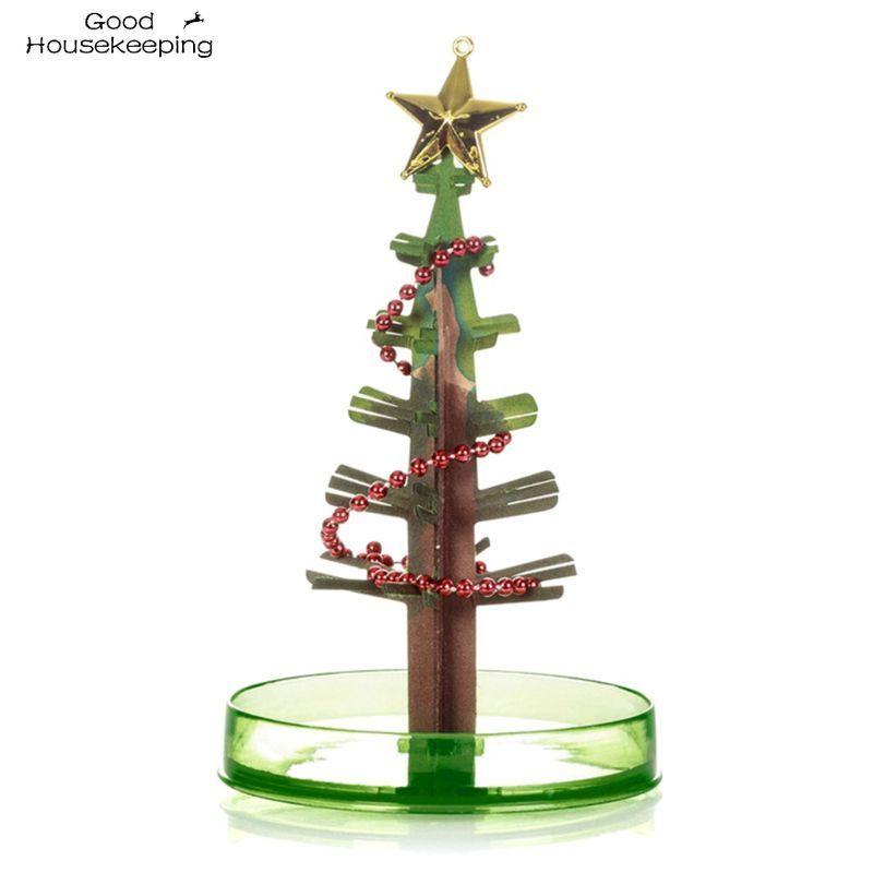 3 Types 14cm Magic Growing Christmas Tree DIY Fun Xmas Gift Toy for Adults Kids Home Festival Party Decor Props Mini Tree
