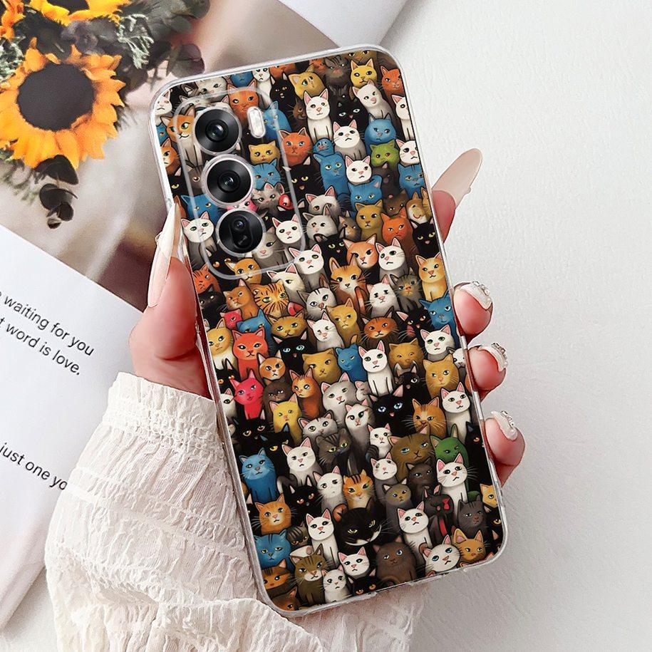 For OPPO Reno12 Pro 5G Case CPH2629 Cover Transparent Silicone Fashion Butterfly Soft Case For Reno 12 CPH2625 Reno 12Pro Fundas