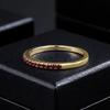 Luoxi Temple S925 Silver Half Circle Diamond Stackable Ring Set