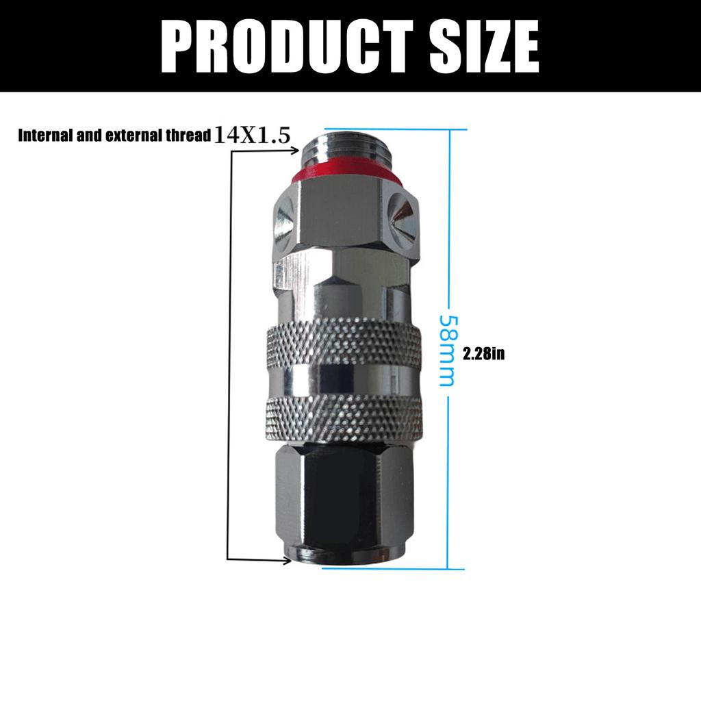 Stainless Steel Quick Connection Adapter for Sprayer and Water Sources Connection for Garden and Lawn Irrigations