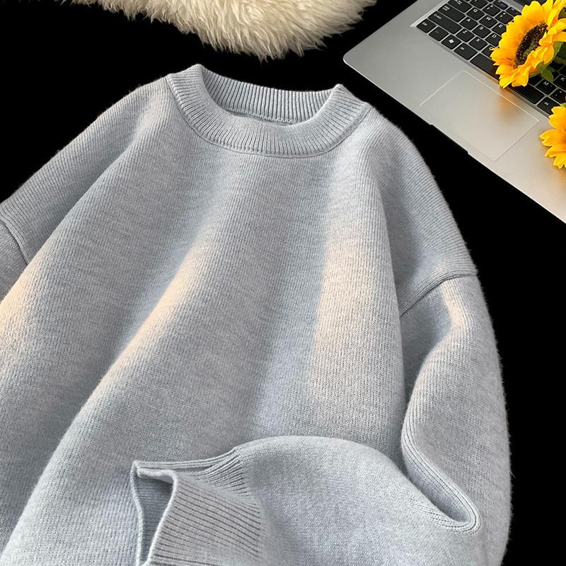 Men's Trendy Retro Loose Knit Sweater for Autumn and Winter