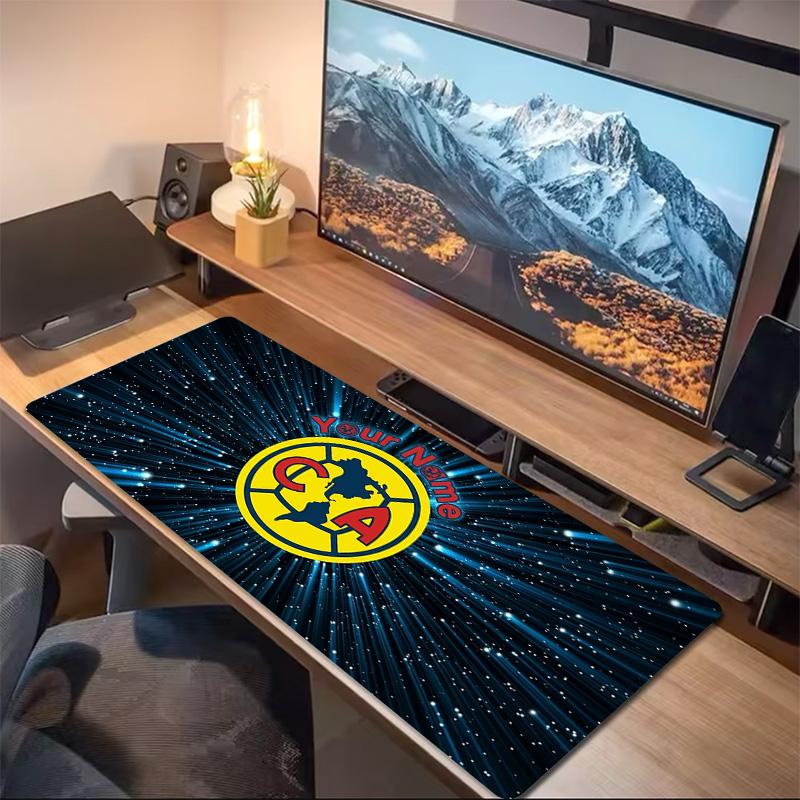 Club America Custom Name Large Size Mouse Pad Large Gaming Table Cushion Non-slip Laptop Tablet Big Mousepad XXL Mat Mini PC Playmat With Lock edge